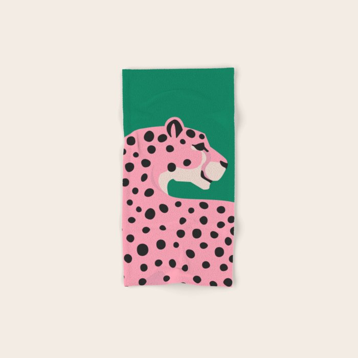 The Stare 3: Pink Cheetah Edition Bath Towel Gallery Image 1
