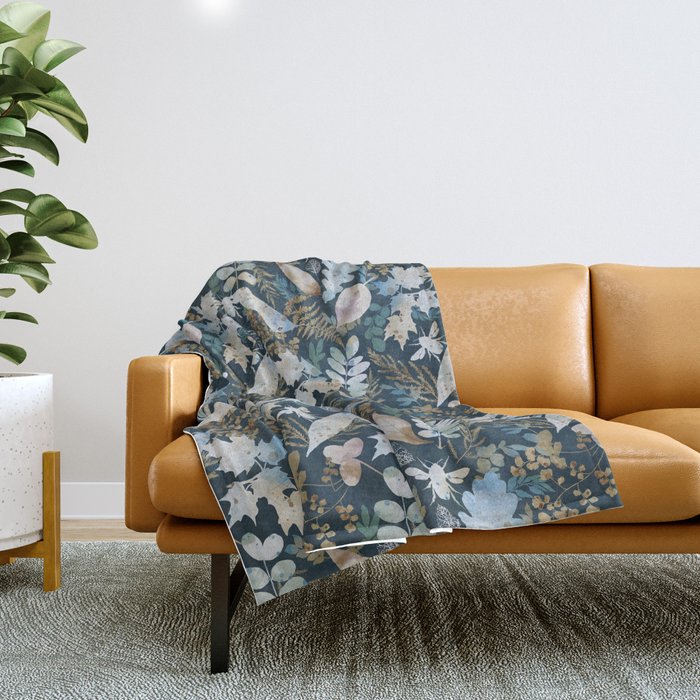 Gentle forest whispers D Throw Blanket Gallery Image 1