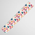 Colorful Tropical Jungle Watercolor Botanical Floral Table Runner Gallery Image 3