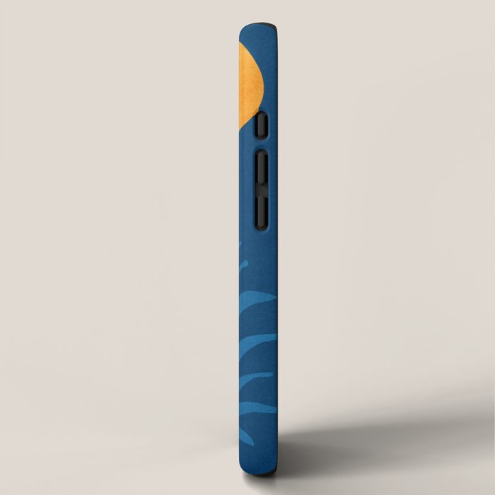 Super Moon Landscape in Blue and Orange iPhone Case Gallery Image 2