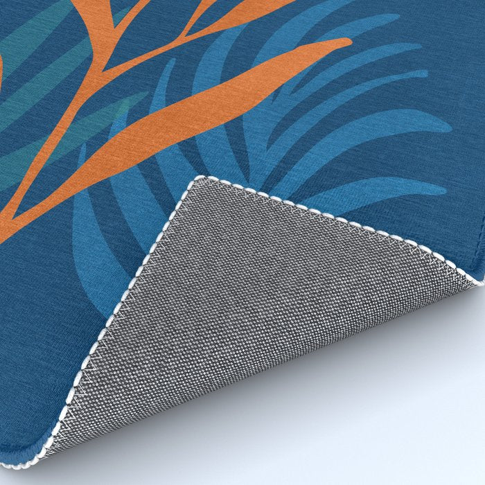 Super Moon Landscape in Blue and Orange Rug Gallery Image 4