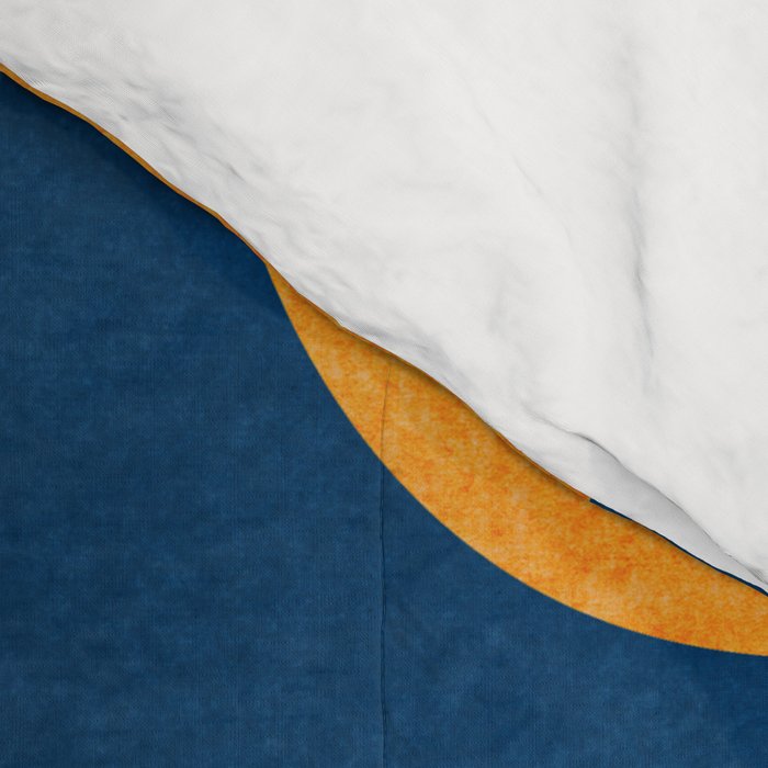 Super Moon Landscape in Blue and Orange Comforter Gallery Image 4