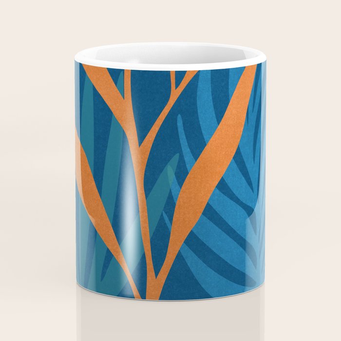Super Moon Landscape in Blue and Orange Coffee Mug Gallery Image 4