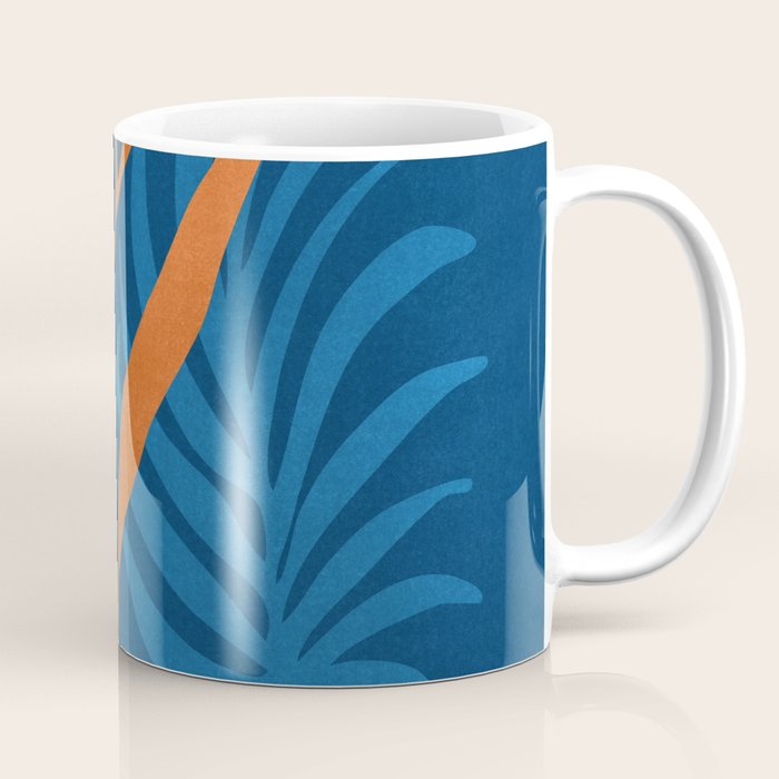 Super Moon Landscape in Blue and Orange Coffee Mug Gallery Image 1