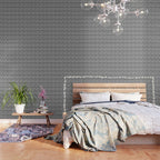 Abstract organic black and white shape pattern Wallpaper Gallery Image 3