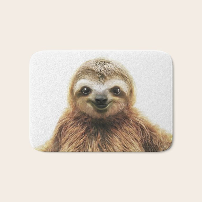 Young Sloth Bath Mat Gallery Image 1