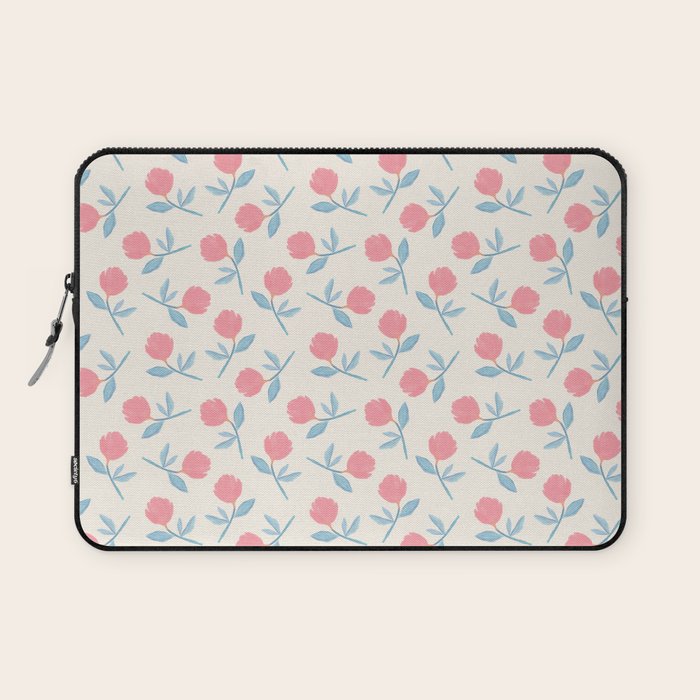 Peony Flower Gouache Illustration  Laptop Sleeve Gallery Image 1