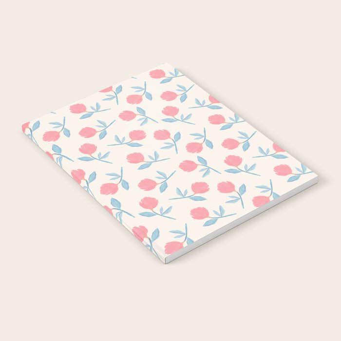 Peony Flower Gouache Illustration  Notebook Gallery Image 1