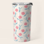 Peony Flower Gouache Illustration  Travel Mug Gallery Image 2