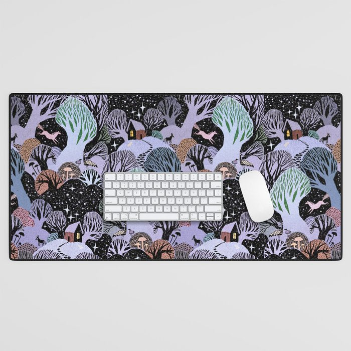 Dream with Dancing Trees Desk Mat Gallery Image 1