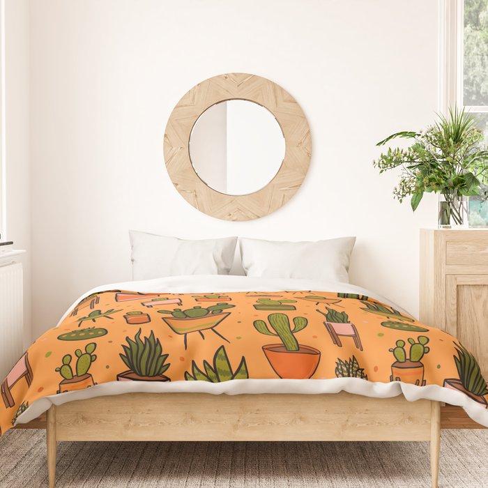 Modern Cactus Duvet Cover Gallery Image 3