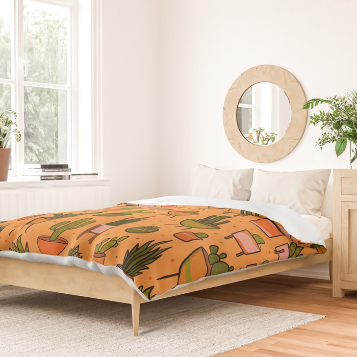Modern Cactus Duvet Cover Gallery Image 2