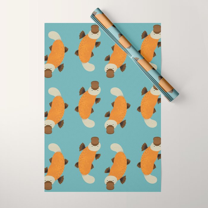 Whimsy Platypus Wrapping Paper