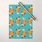Whimsy Platypus Wrapping Paper Gallery Image 1