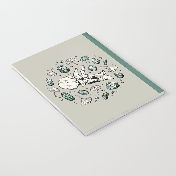 Triceratops Rocks! | Aquamarine | Dinosaur Skull Fossil Art Notebook Gallery Image 3