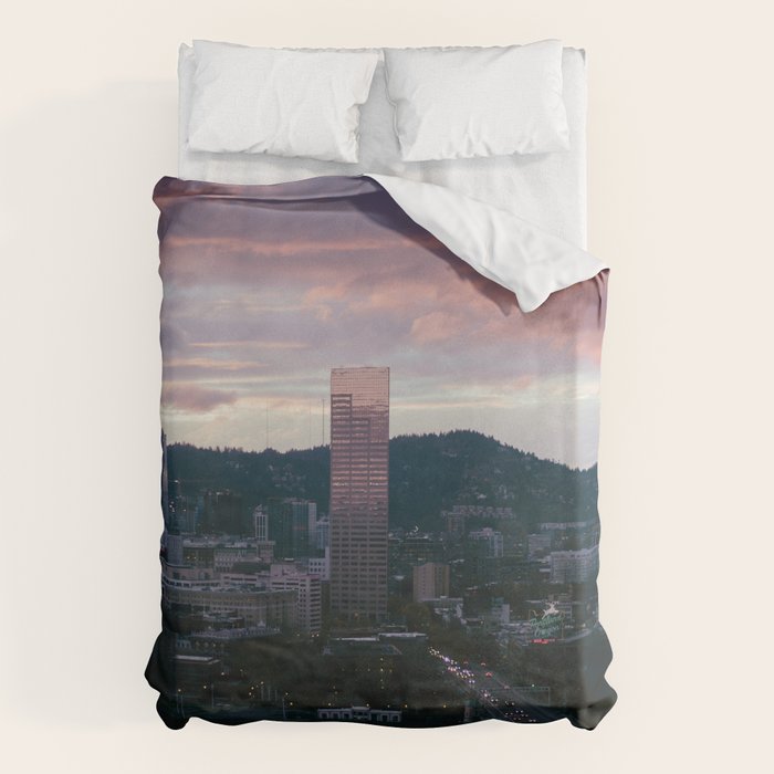 Evenings in Portland Duvet Cover Gallery Image 1