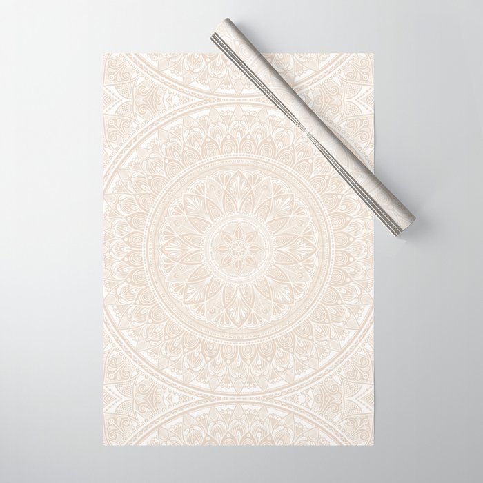 Bloom- Pebble  Wrapping Paper Gallery Image 1