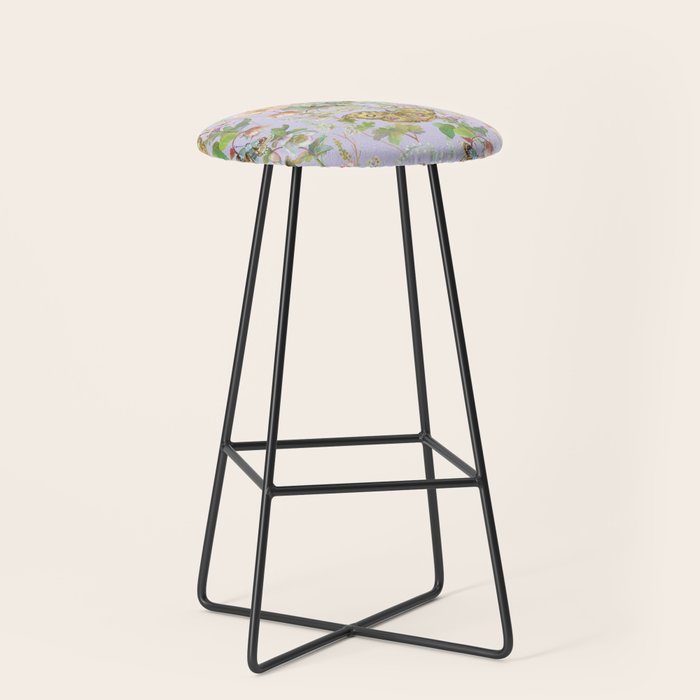 Butterfly Purple Garden Stool Gallery Image 1