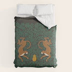 Leopard Vase - midnight Comforter Gallery Image 6
