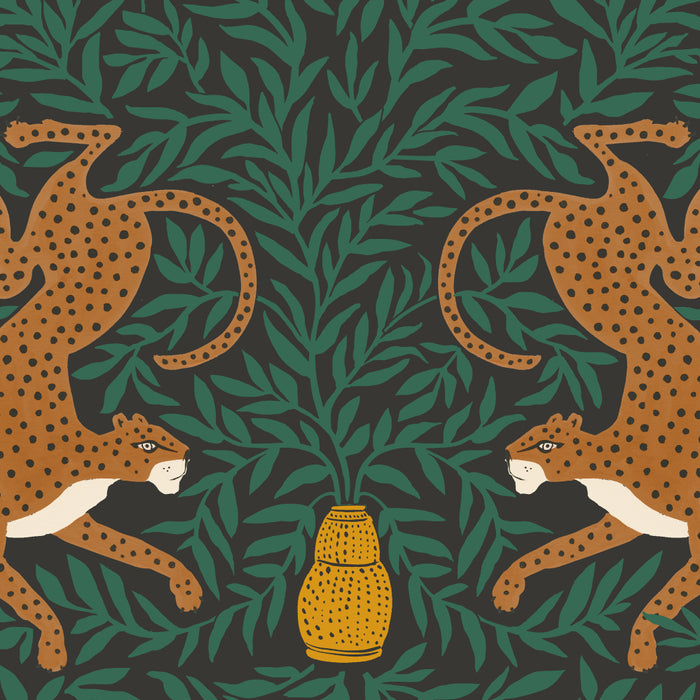 Leopard Vase - midnight Coffee Mug Gallery Image 2