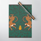 Leopard Vase - midnight Wrapping Paper Gallery Image 1