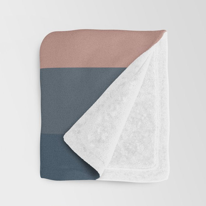 Minimal Retro Sunset - Earthy Neutral Throw Blanket Gallery Image 3