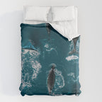 Humpback Whales In The Arctic Duvet Cover Gallery Image 6