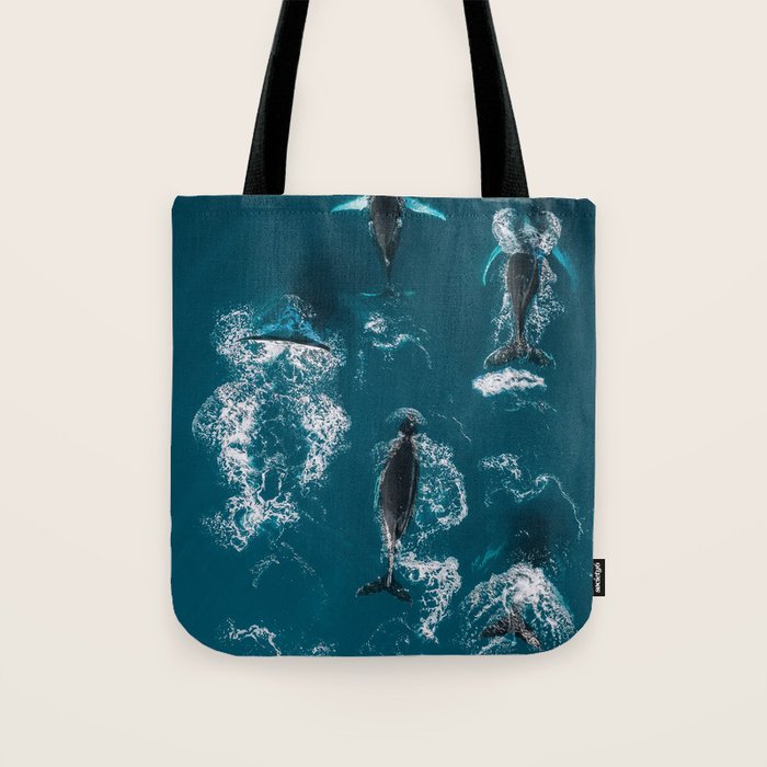 Humpback Whales In The Arctic Tote Bag Gallery Image 1