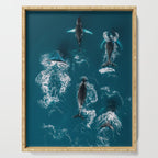 Humpback Whales In The Arctic Serving Tray Gallery Image 1
