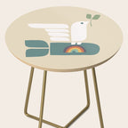 Peace dove and rainbow bomb Side Table Gallery Image 2