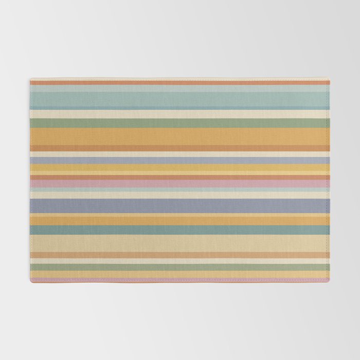 Classic Stripes VI - Vintage Pastel Rug Gallery Image 2