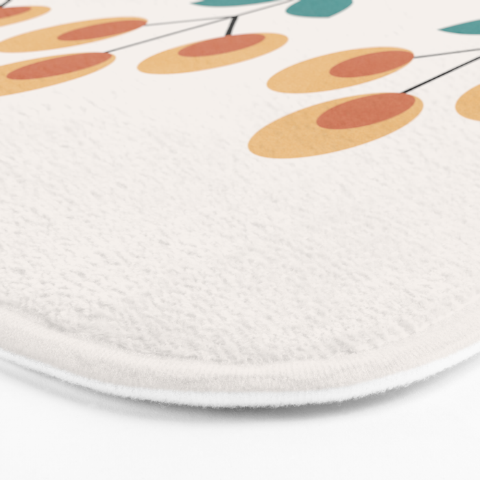 Retro Flower 1-1 Bath Mat Gallery Image 3