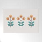 Retro Flower 1-1 Welcome Mat Gallery Image 1