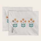 Retro Flower 1-1 Placemat Gallery Image 1