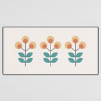 Retro Flower 1-1 Desk Mat Gallery Image 3
