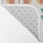 Retro Flower 1-1 Bath Mat Gallery Image 2