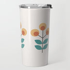 Retro Flower 1-1 Travel Mug Gallery Image 2