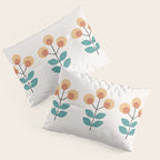 Retro Flower 1-1 Pillow Sham Gallery Image 3