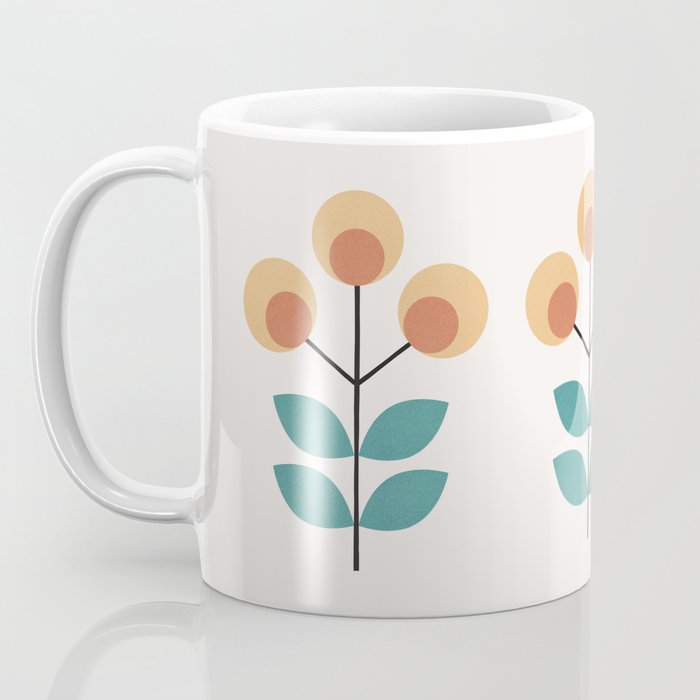 Retro Flower 1-1 Coffee Mug Gallery Image 3