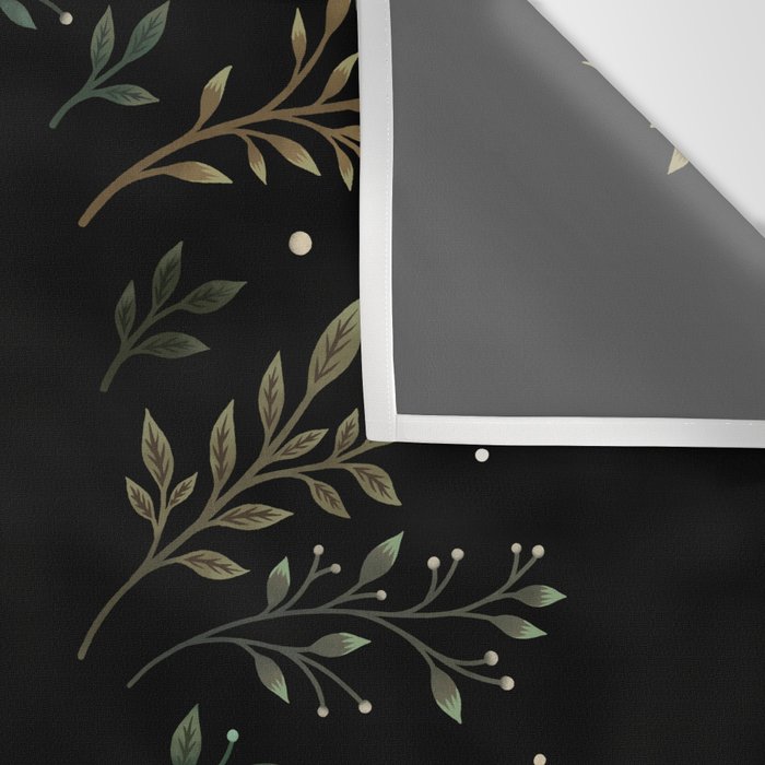 Moonlight Garden - Olive Green Wall Tapestry Gallery Image 3