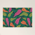 Tropical Leaf Pattern  Welcome Mat Gallery Image 1