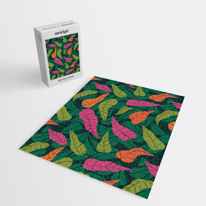Tropical Leaf Pattern  Jigsaw Puzzle Gallery Image 2