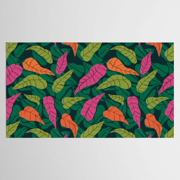 Tropical Leaf Pattern  Tablecloth Gallery Image 2