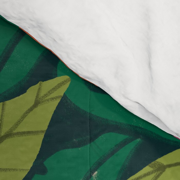 Tropical Leaf Pattern  Comforter Gallery Image 4