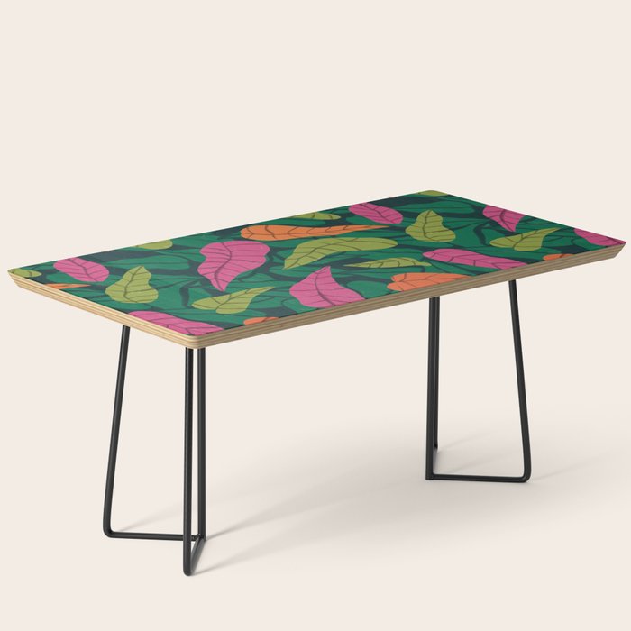 Tropical Leaf Pattern  Coffee Table Gallery Image 1