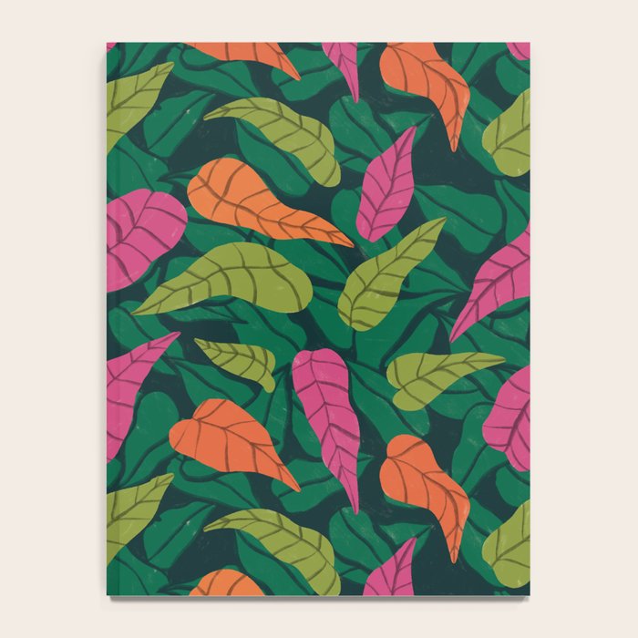 Tropical Leaf Pattern  Notebook Gallery Image 4