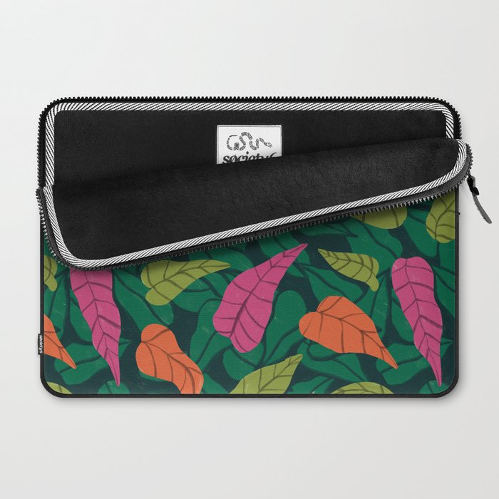 Tropical Leaf Pattern  Laptop Sleeve Gallery Image 2