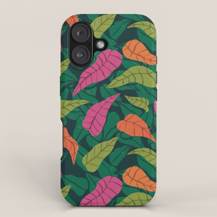 Tropical Leaf Pattern  iPhone Case Gallery Image 1