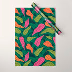 Tropical Leaf Pattern  Wrapping Paper Gallery Image 1