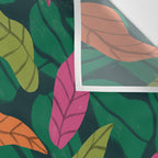 Tropical Leaf Pattern  Wall Tapestry Gallery Image 3